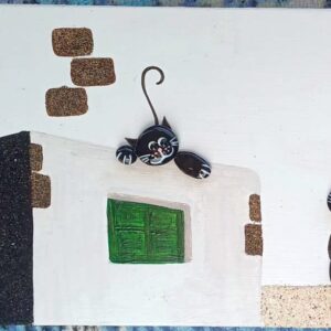 Tabla Gato y Cactus - 250741